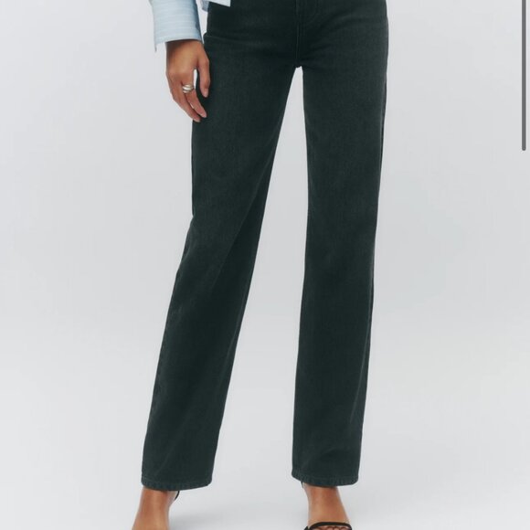 REFORMATION BRAND NEW WITH TAGS Abby High Rise Straight Jeans Size 25 - Picture 7 of 10